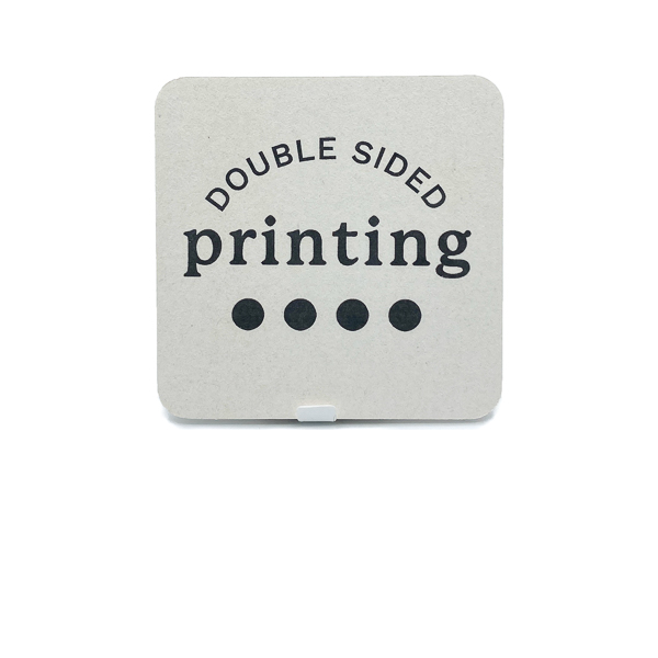 4 in Square Black Double PrintingPrinting